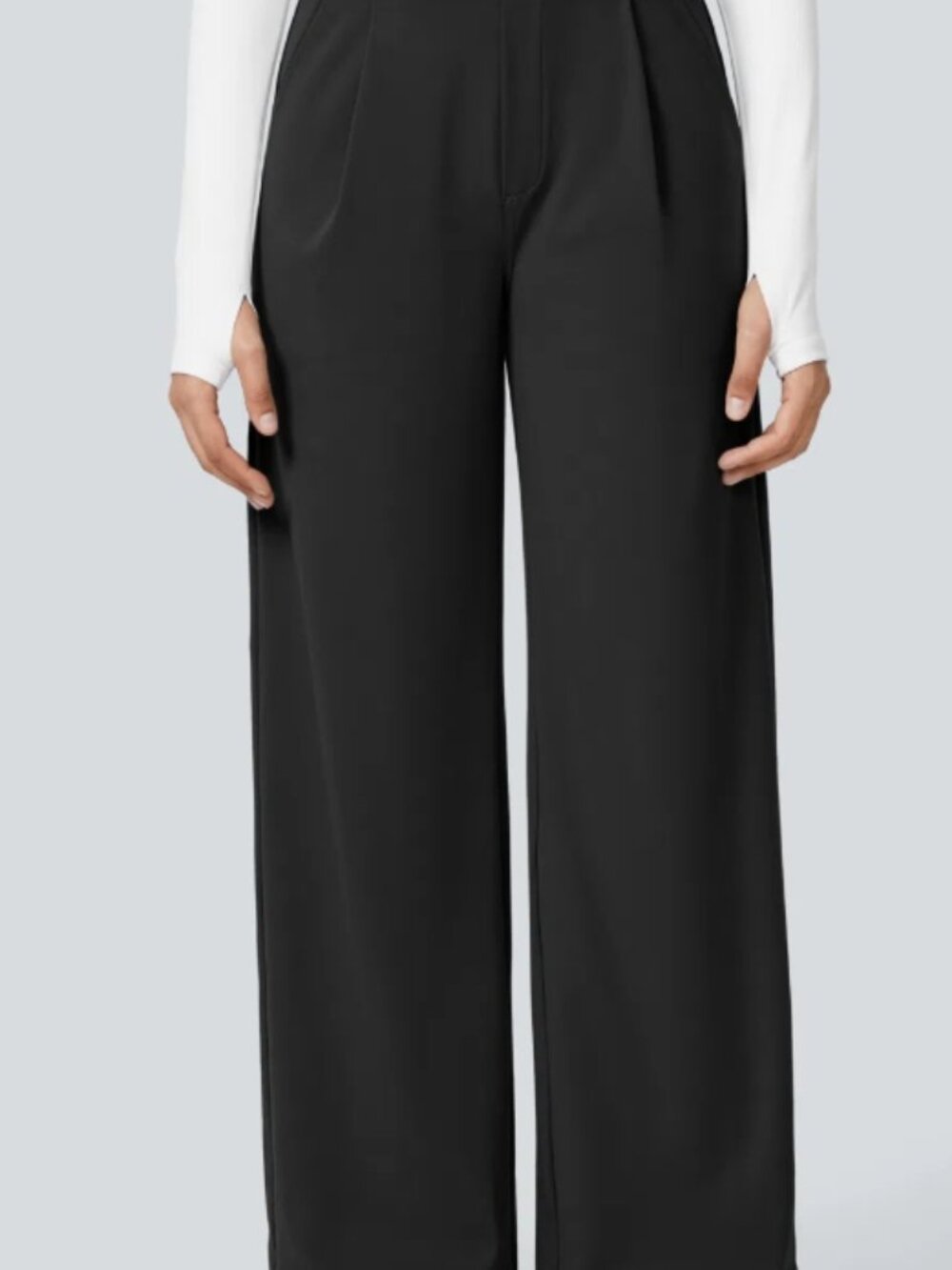 Halara Work Pants - High Waist, Straight Leg - Picture 5 of 7